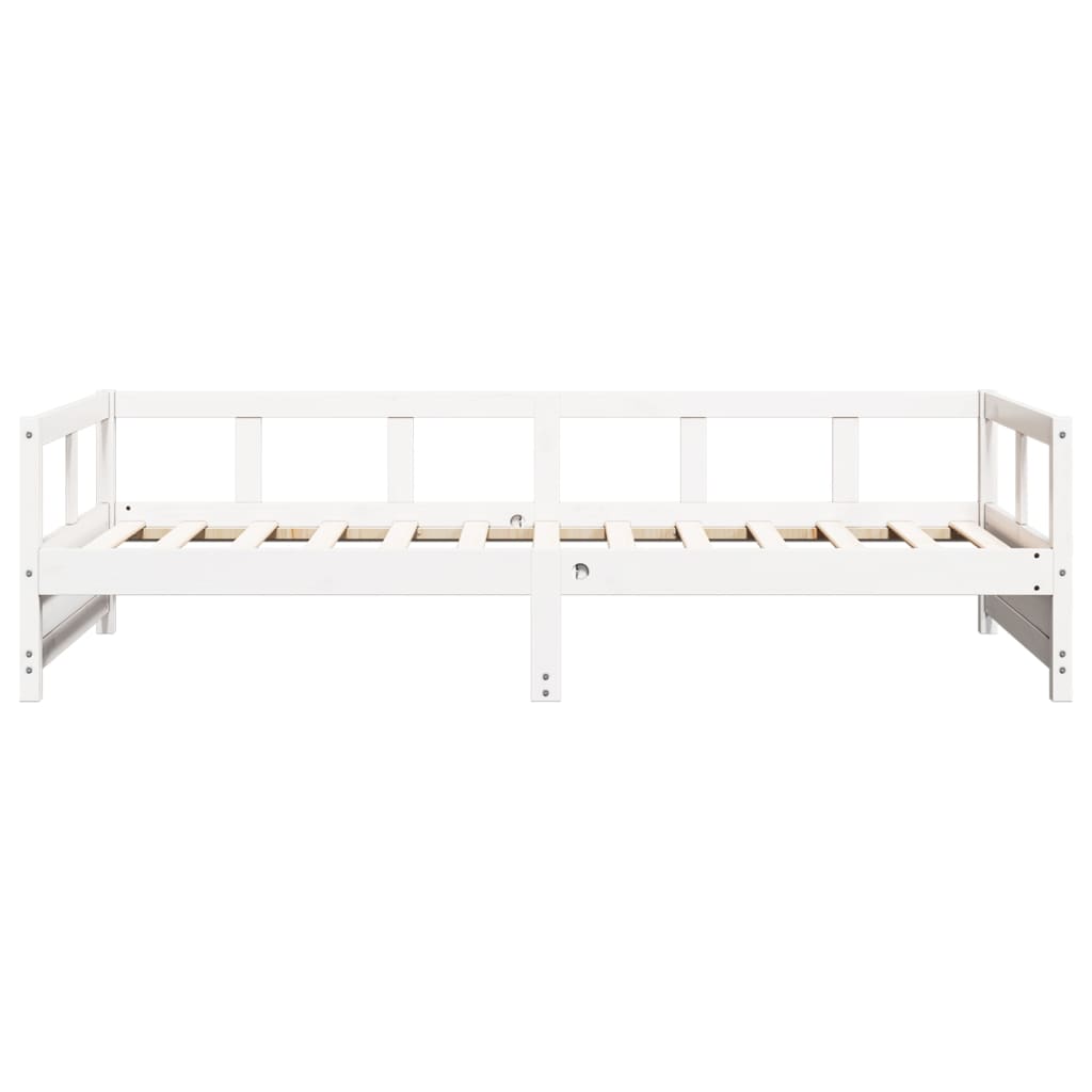 Daybed without Mattress White 80x200 cm Solid Wood Pine